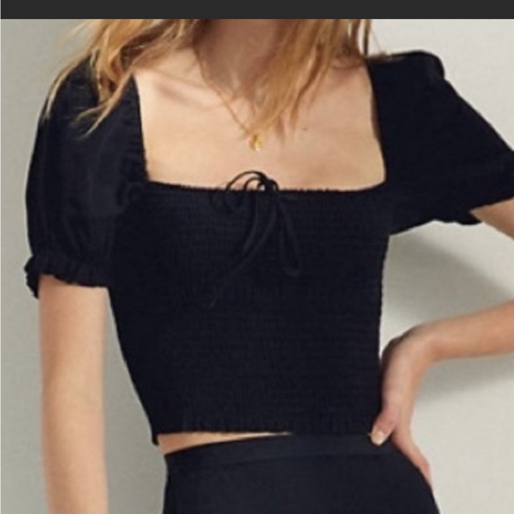 ARITZIA Wilfred Smocked Blouse
